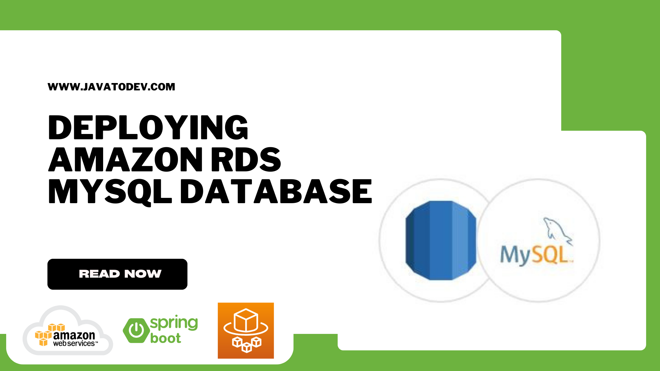 How to deploy Amazon RDS MySQL Database